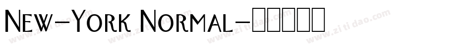 New-York Normal字体转换